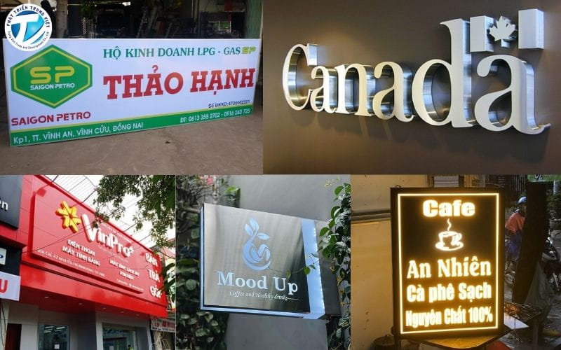 Các loại bảng hiệu quảng cáo phổ biến hiện nay
